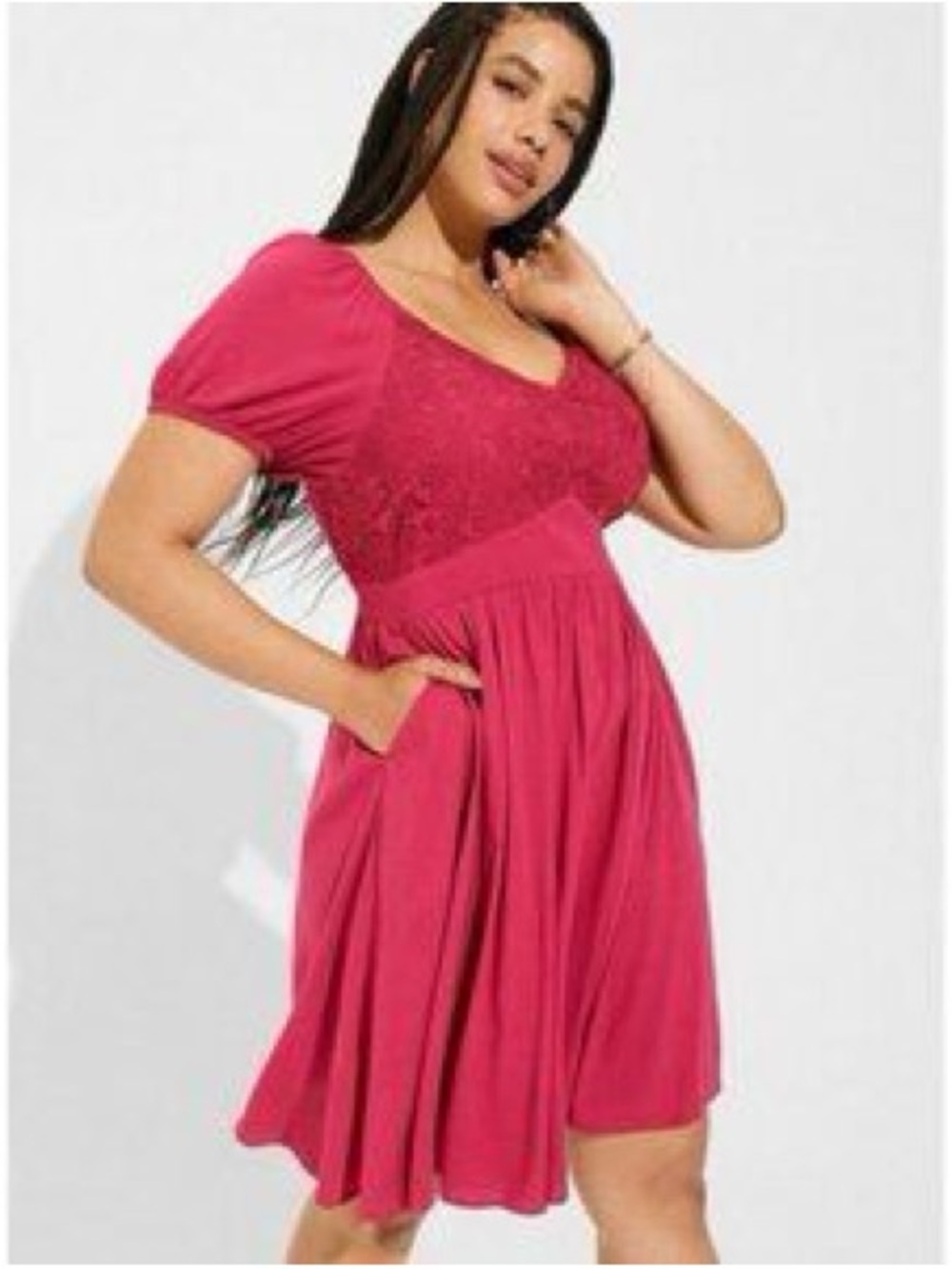 Torrid 2 Butterfly Lace Dress LIKE NEW